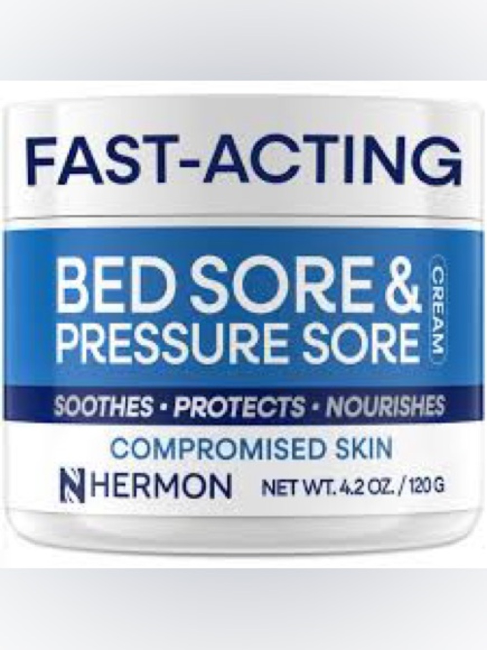 HERMON Fast-Acting Blue Bed Sore & Pressure Sore Cream 4.2oz